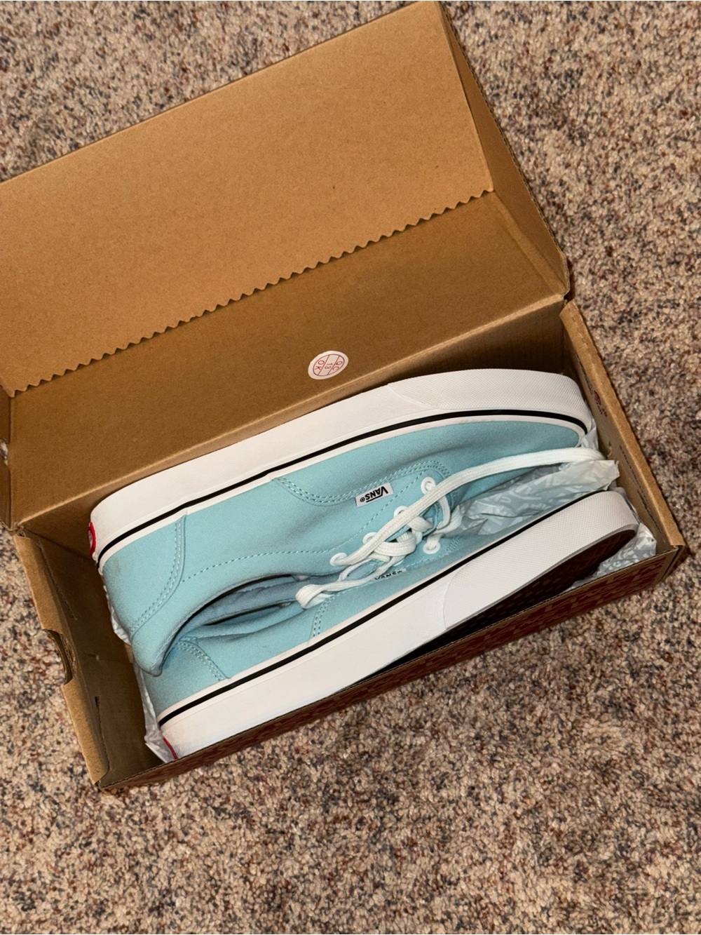 NWT Vans Authentic Low Top Sneakers in Light Blue